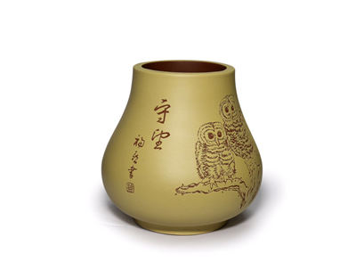 喻福喜：云湖边上的紫砂陶刻家