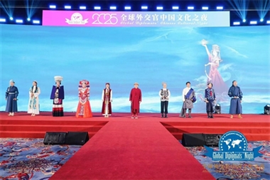 壮族青年歌手奚溪李闪耀“2025全球外交官中国文化之夜”，唱响民族新声